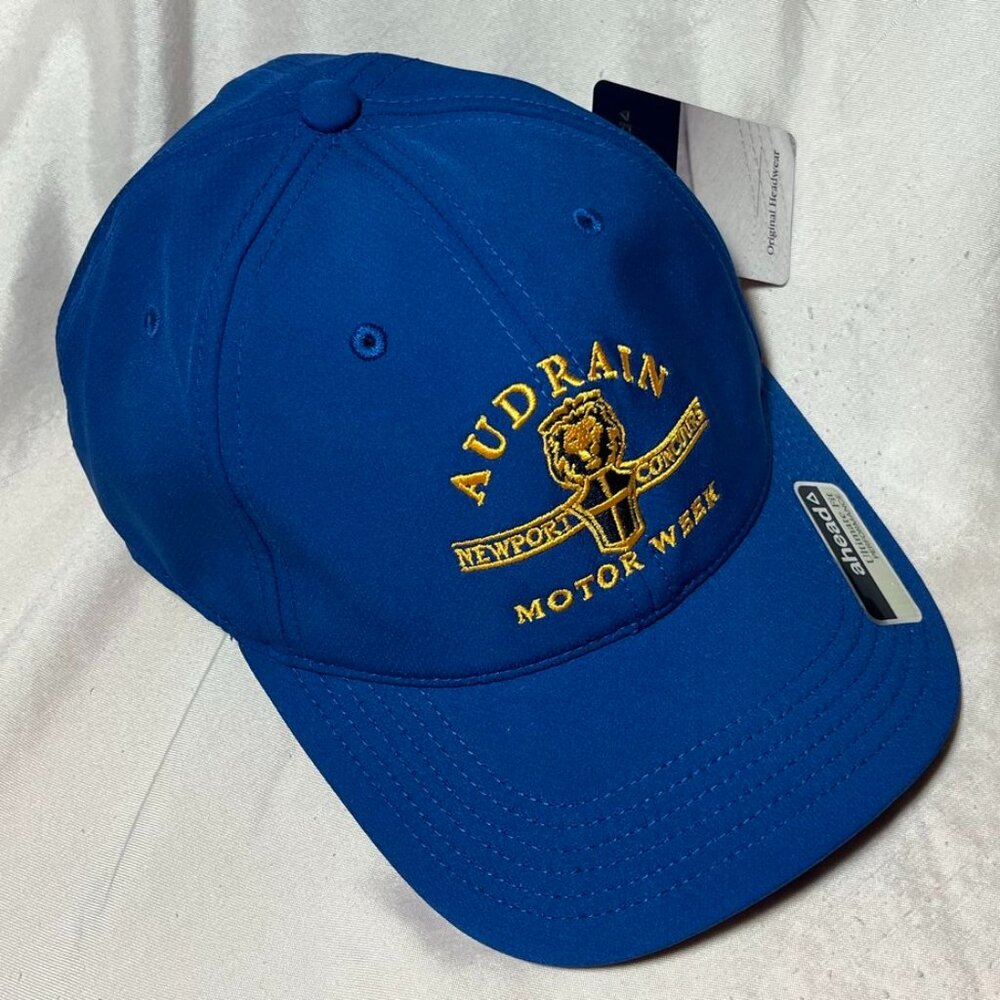 Audrain Motor Week Concours 2025 Hat Navy Blue Embroidered Cap Newport RI NEW